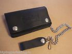 Bdm8424 Brackney Leather Big Dog Motorcycles Oiled Chain Wallet Logo Made
