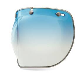 7018140 Bell Helmets 3-snap Bubble Dlx Shield For Custom 500 Helmet - Ice Blue Gradrient