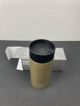 80282466200 Bmw Genuine Stainless Steel Logo Thermos Cup Travel Mug. Boxed. Gift Day