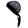Bndna003-1001 Schampa Stretch Headwrap Black Paisely