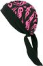 Bndna003-26 Schampa Stretch Headwrap Purple Mini Flames