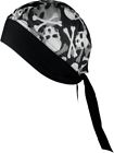 Bndna003-70 Schampa Stretch Headwrap Skull And