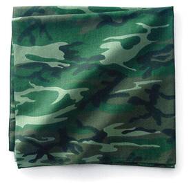 Bobster 642608040509 Bandanna 100% Cotton Woodland Camouflage Premium 22 X