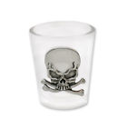 Bsg1007 Hot Leathers Skull And Bones Shot Glass