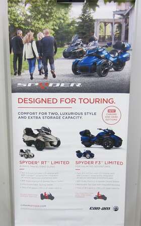 Lmp-0241 Can-am Spyder Roadster Rt Limited F3 Ltd Dealer Promo Vinyl Banner Sign 3ftx6ft