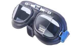 25-970 Cci Goggles 15-957 Eagle Black Leather Riding Nos