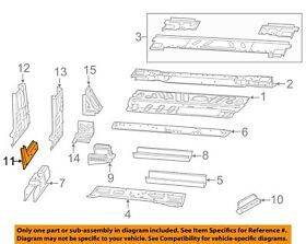 68166996aa Chrysler Oem 14-19 Pro Master 1500 Floor Rails-floor Side Rail Left 68166996aa Chrysler Oem 14-19 Pro Master 1500 Floor Rails-floor Side Rail Left
