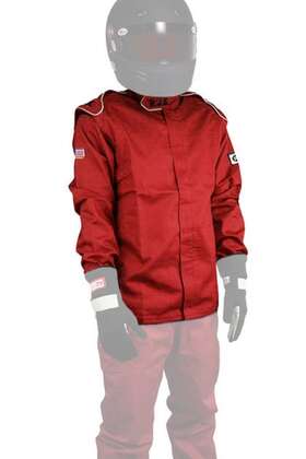 200400409 Circle Track Asphalt & Dirt Parts Rjs Safety Jacket Red 4x-large Sfi-1 Fr Cotton -