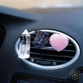 Conscious Items 197644782895 Spiritual Car Charm Gps Small Pink Black And Transparent