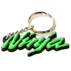 Cool New Soft Rubber Keychain Kawasaki Zx6 Zx7 Zx9 Zxr Ninja 3d Logo Key Chain