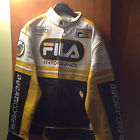 Dainese Ducati Corce Fila Mens Leather Jacket Black Yellow White Nwt Xl 723567179469