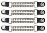 Dd52 Dl Motorcycle Diamond Cut Chrome Double Chain Plain Vest Extender