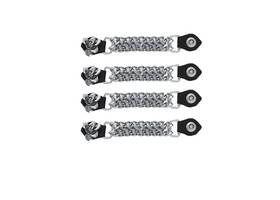 Ac1056-os Dream Apparel 4 Pcs Chain And Leather Eagle Claw Gripping Vest Extender For Jacket
