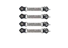 Ac1070-bbg Dream Apparel Rose Bling Chain And Leather Vest Extender For Biker Waistcoat Jacket