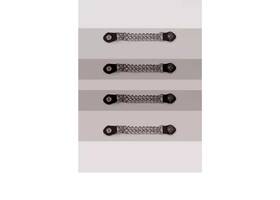Ac1074-os Dream Apparel Liberty Touch Chrome Chain And Leather Vest Extender For Biker Waistcoat &jacket