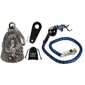 Dbl1-11 Dream Apparel 42 In Leather Biker 8 Pool Ball Get Back Whip And Music Note Silver Bell Gift Pack