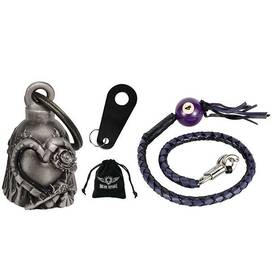 Dbl16-l Dream Apparel Pack Of 42 In Leather Motorcycle Get Back Whip And Rose With Hearth Guardian Bell
