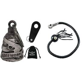 Dbl7-s Dream Apparel 36 In Leather Biker Pool Ball Get Back Whip And 2nd Amemndment Bell Gift Pack