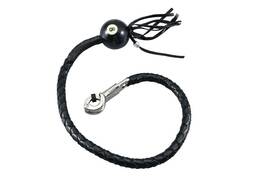 Gbw1-bb-36 Dream Apparel Motorcycle Black 8 Pool Ball Hand Braided Leather Get Back Whip 36 Inch In Long