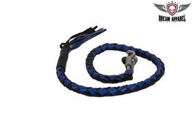 Gbw2-11-t1 Dream Apparel Black/blue Motorcycle Biker Leather Get Back Whip 2 Inch Fat And 42 In Long Gbw2-11-t1 Dream Apparel Black/blue Motorcycle Biker Leather Get Back Whip 2 Inch Fat And 42 In Long