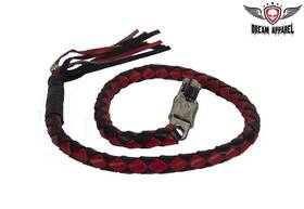 Gbw6-11-t1 Dream Apparel Black/red Motorcycle Biker Leather Get Back Whip 2 Inch Fat And 42 In Long Gbw6-11-t1 Dream Apparel Black/red Motorcycle Biker Leather Get Back Whip 2 Inch Fat And 42 In Long
