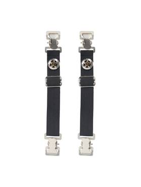 Pk52-nb Dream Apparel Heavy-duty Western Texas Star Alligator Teeth Boot Clips Adjustable Straps