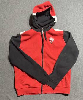 98767997x Ducati Used Corse Sweatshirt Jacket Sweater With Hood Red