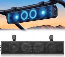 Mt4200 Ehaho 25 Inch Utv Sound Bar Atv Soundbar Bluetooth With Rgb Lighting Ip65 Black