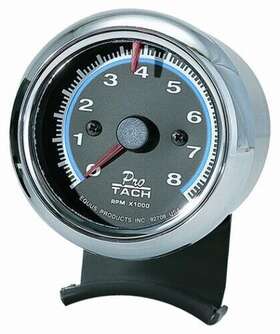 Equus 047923060766 6076 Chrome Tachometer - Measures 6.4cm. Huge Saving