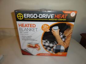 Ergo-drive 077341161868 New Heated Blanket 59 Inch X 43 For Car Truck 12v 2 Settings