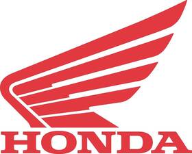Fx04-2678 Factory Effex Logo Stickers 5pk Honda Wing - Red #fx04-2678