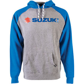 24-88406 Factory Effex Suzuki Landscape Hoodie Gray Royal Blue Size Xl