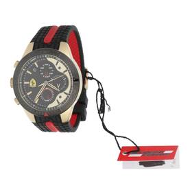 680040047 Ferrari Chronograph Silicone Strap Watch 46mm