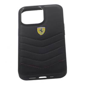 Fehcp13lrquk Ferrari Genuine Iphone 13 Pro Black Leather Case Oem New