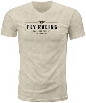 352-0064s Fly Racing Natural Motto Tee Size Small