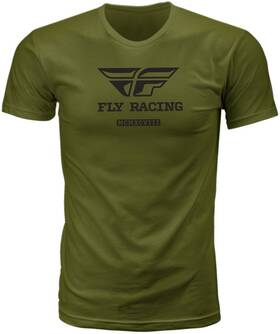 352-0135s Fly Racing Evolution Olive Tee Size Small