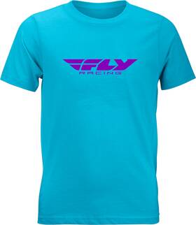 352-0675ys Fly Racing Youth Corporate Tee Sm Blue/purple