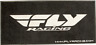 Fly Racing Floor Rug Black White