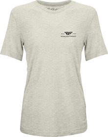 356-0054s Fly Racing Womens Motto Tee 2022 Sm Cream