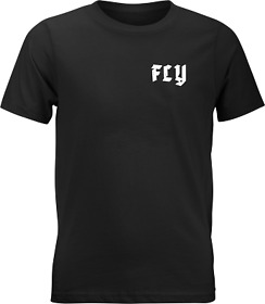352-0430ys Fly Racing Youth Moto Mind Tee Black Small