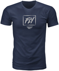 352-0141s Fly Racing Zoom Tee Navy Small