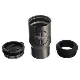 Fd-202410 Ford Fd-202410- Mustang Stainless Steel 3 In 1 Can Bottle Holder 12 Oz