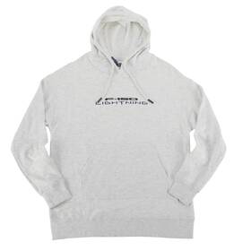 Fd201775 Ford Womens F-150 Lightning Hooded Pullover Gray Medium