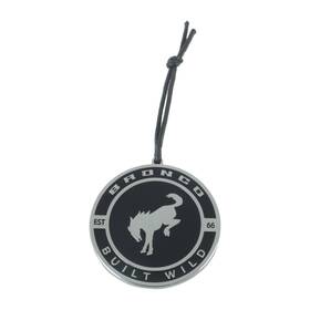 Fd202073-blck-osfm Ford Bronco Built Wilde Metal Enamel Ornament Black