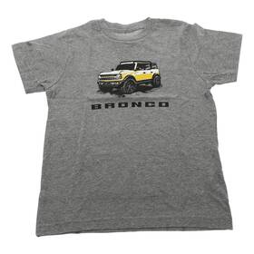 Fd203287sm Ford Bronco Youth Yellow Truck T-shirt Small