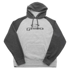 Fd203715lrg Ford F-150 Mens Pullover Fleece Sweater Charcoal Large