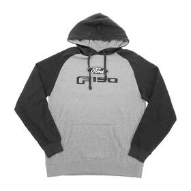 Fd203715med Ford F-150 Mens Pullover Fleece Sweater Charcoal Medium