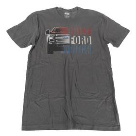 Fd205336m Ford Mens Trucks Build Tough T-shirt Gray Medium
