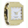 Fs-105 Rockwell Squared Watch Gold Band White Face 811077010164