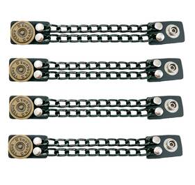 Bc911 Funk Plus Motorcycle Vest Extenders Double Black Chain Regular Snap Mc Jacket Made In Usa